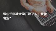 爱尔兰哪些大学开设了人工智能专业?